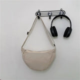 Chic Nylon Color-Block Shoulder Bag