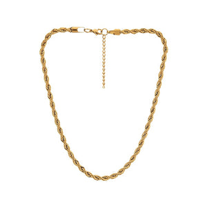 Golden Twist Chain Necklace - Necklaces