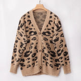 Long Sleeve Leopard Print Cardigan Sweater (3 Colors)