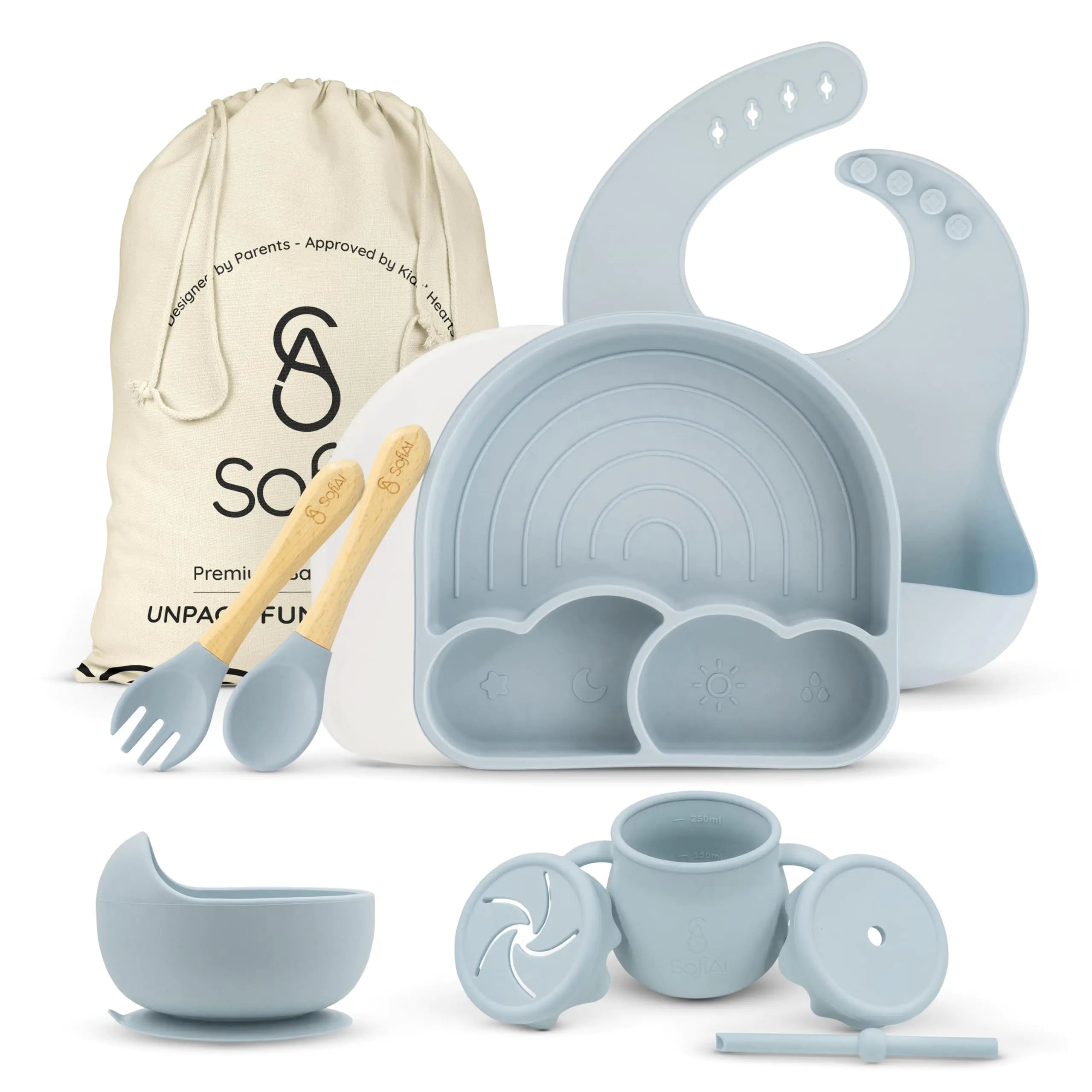 Complete Silicone Baby Feeding Kit - BPA-Free & Non-Toxic