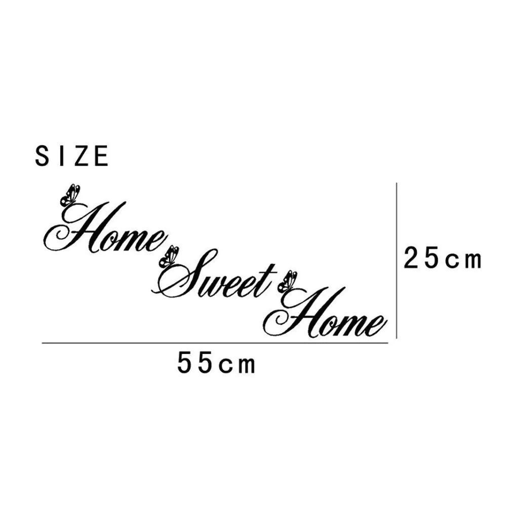 Elegant Home Sweet Home Wall Sticker