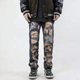 Men's Urban Retro Washed Straight Jeans