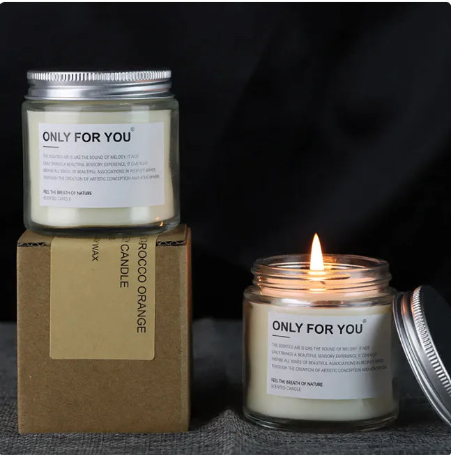 Elegant Scented Soy-Coconut Candle – Unique Present