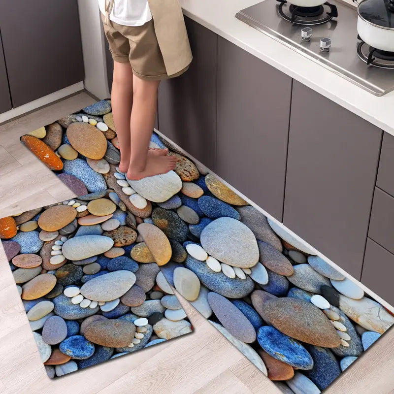 3D Stone Illusion Mat for Home & Bath