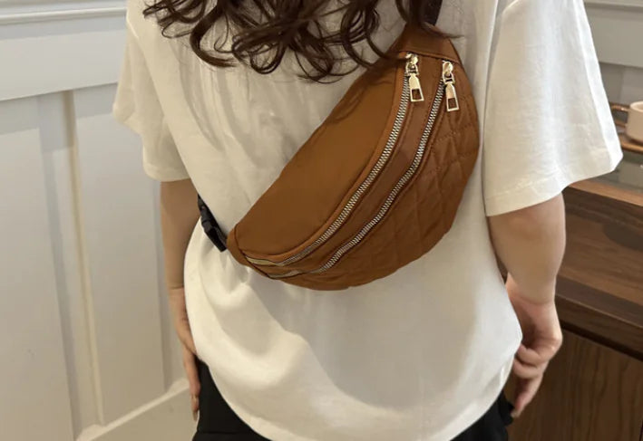 Chic PU Leather Waist & Shoulder Bag