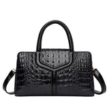 Chic Croc-Embossed Messenger Bag