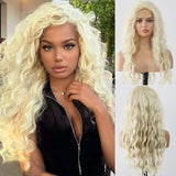 Glamorous Long Blonde Gradient Wig