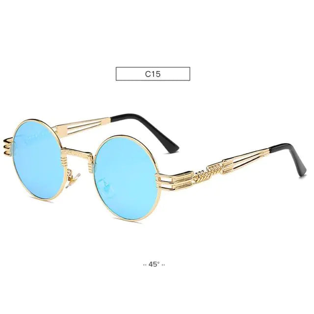 Chic Metal Round Frame Sunglasses