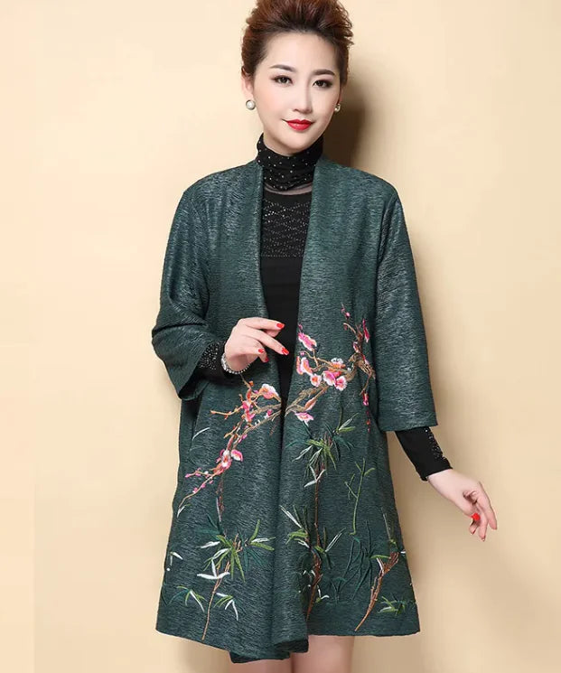 Chic Embroidered Cardi-Jacket