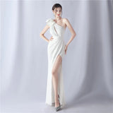 Elegant Craft Flower Gala Dress