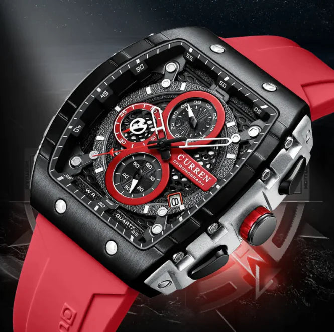 Men’s Quartz Six-Pin Strap Watch