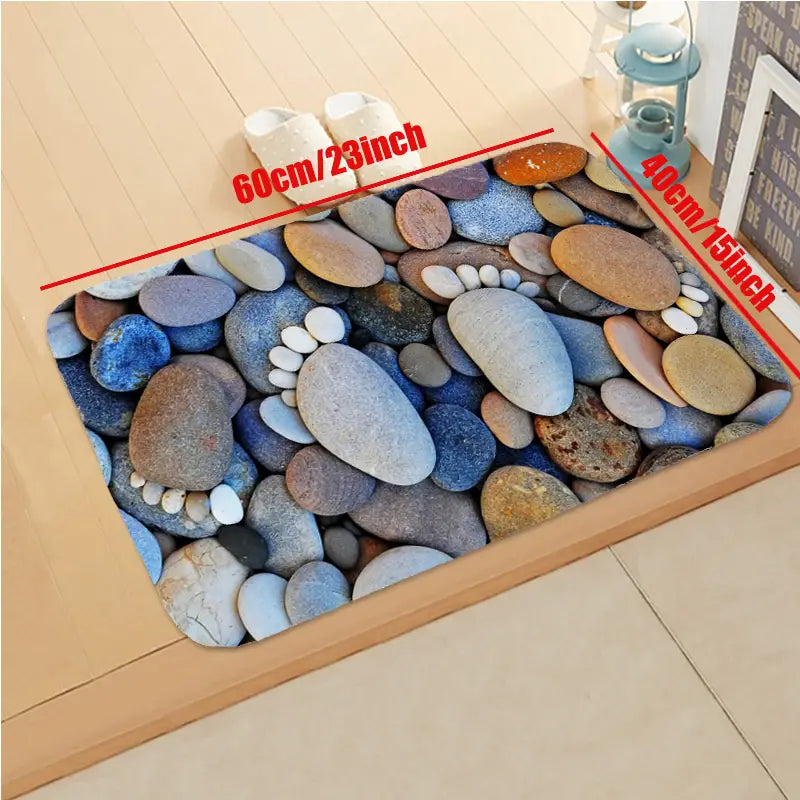 3D Stone Illusion Mat for Home & Bath