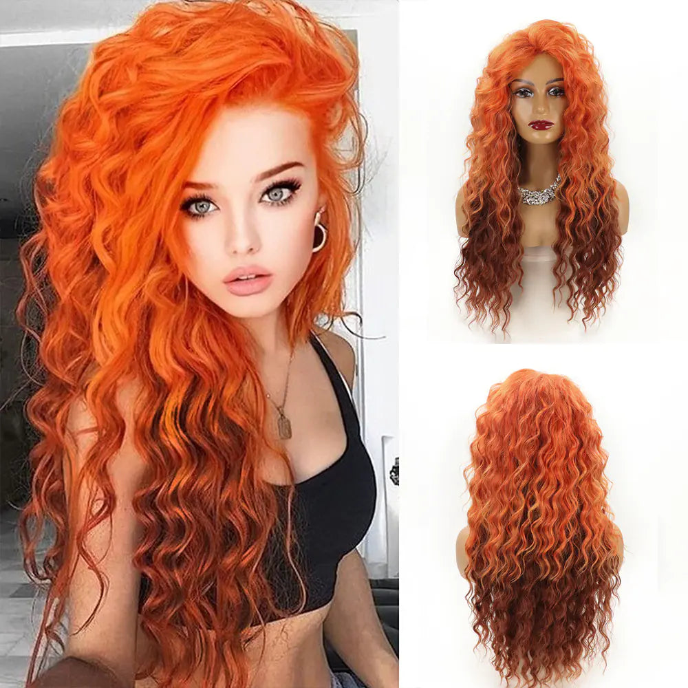 Glamorous Long Blonde Gradient Wig