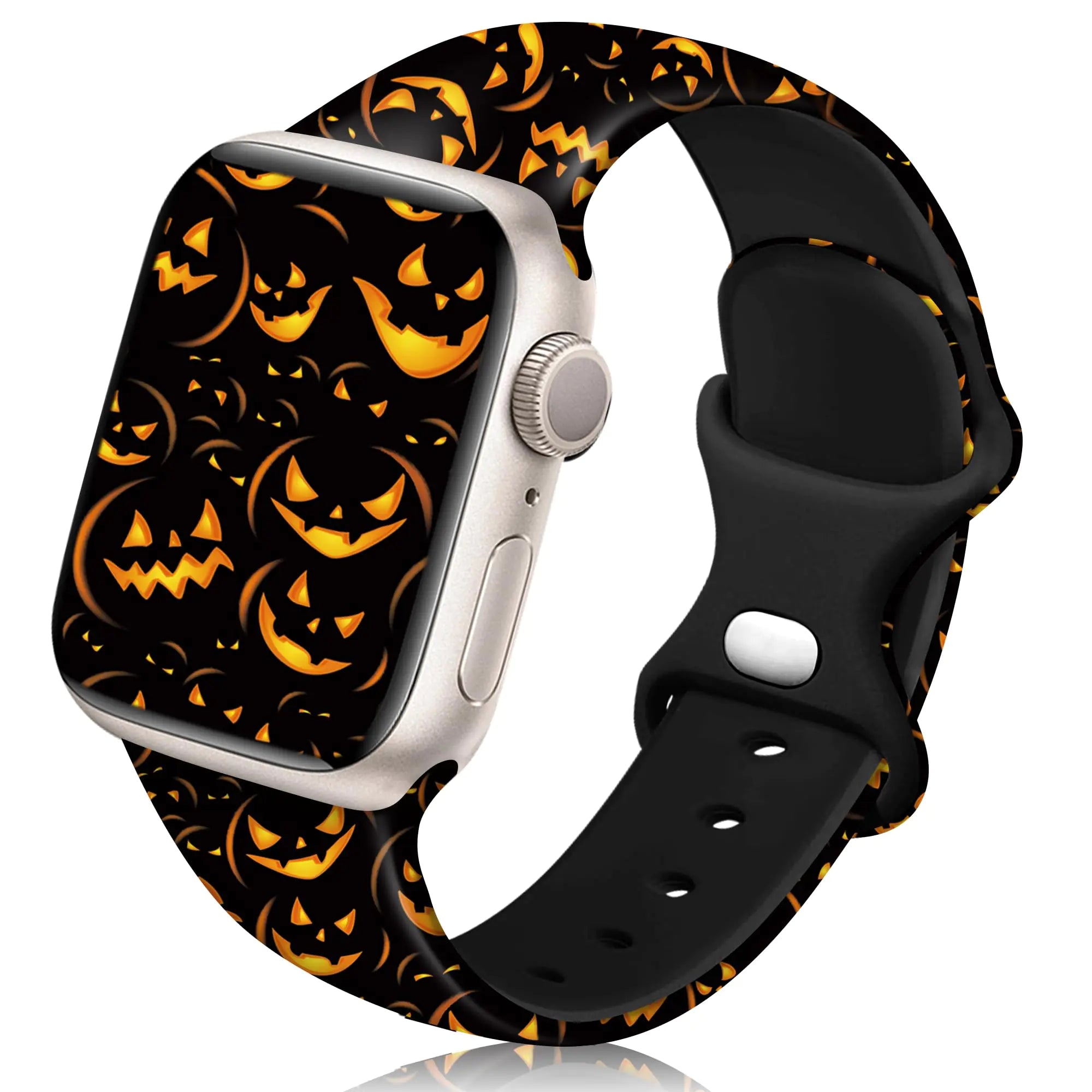 Spooky Silicone Designer Bands for Apple Watch