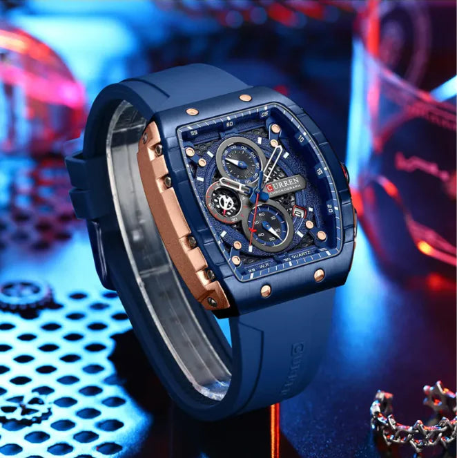 Men’s Quartz Six-Pin Strap Watch